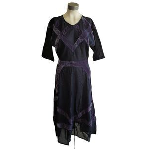 CHASING UNICORNS 1970 Voile Velvet Maxi midi dress Sz XS NEW UFT/UFS